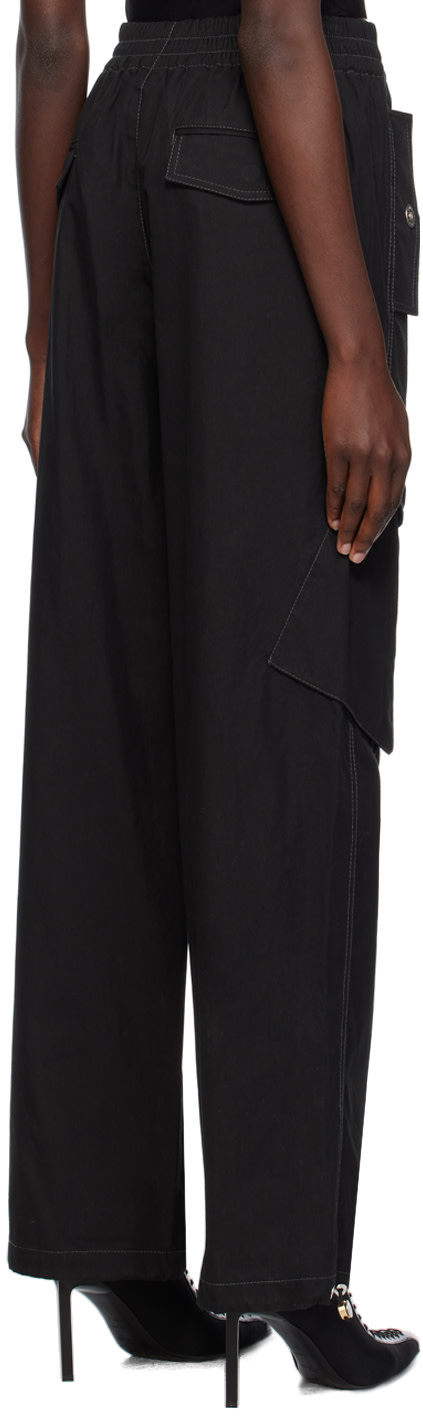 Dion Lee - Pantalon noir à boutons-pression