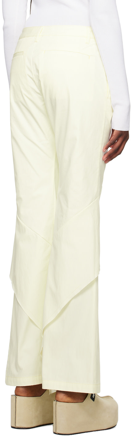Dion Lee - Pantalon drapé blanc cassé