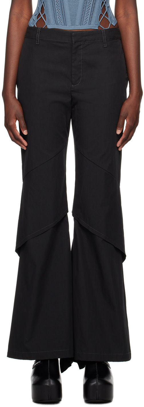 Dion Lee - Pantalon drapé noir