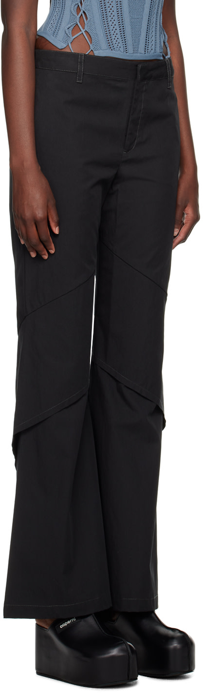 Dion Lee - Pantalon drapé noir
