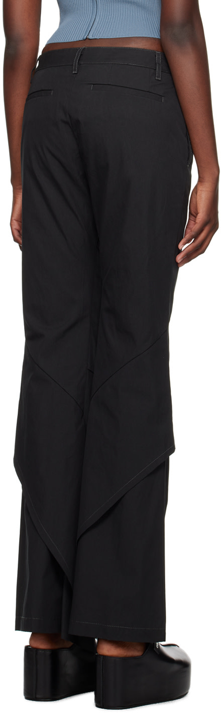 Dion Lee - Pantalon drapé noir