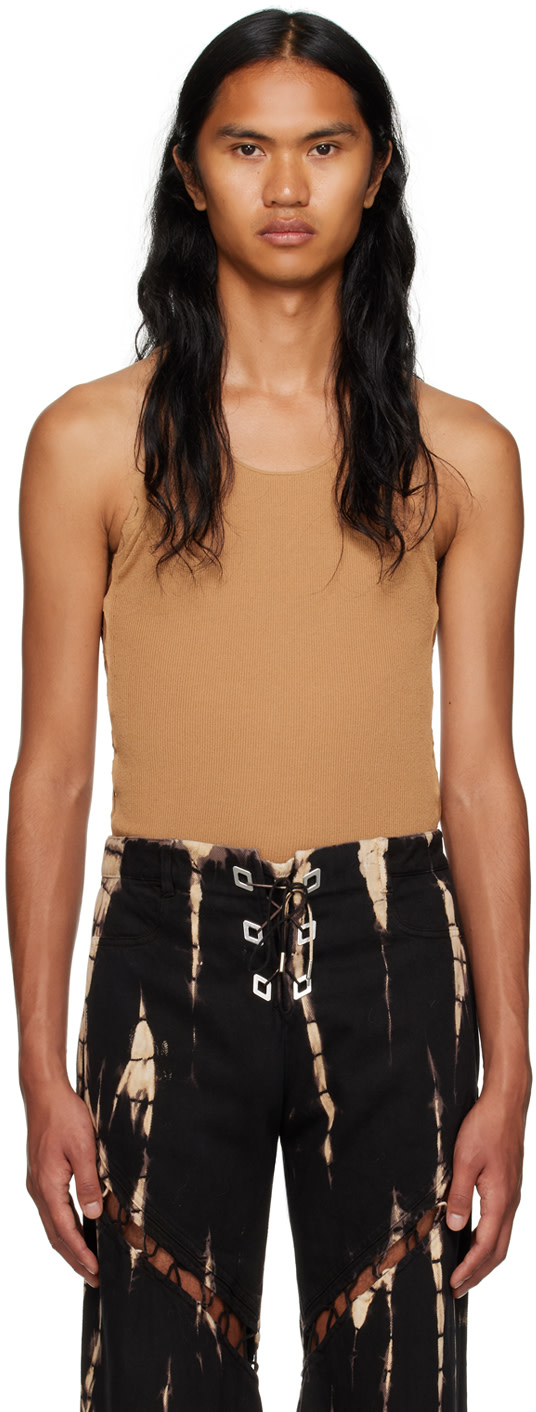 Dion Lee - 탠 바이크롬 탱크탑