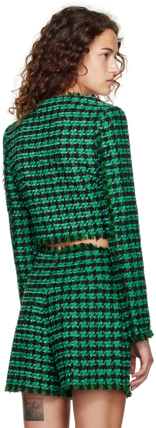 MSGM - Blouson vert à carreaux