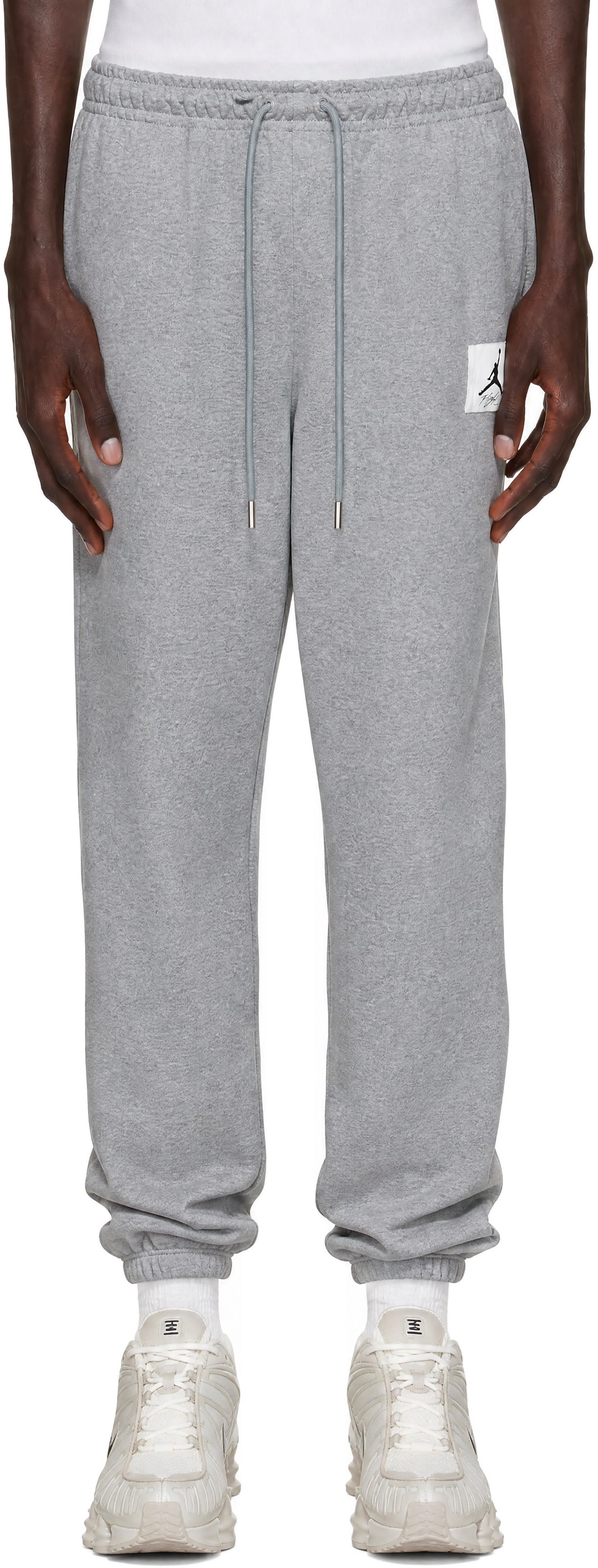 Nike Jordan - Gray Logo Patch Sweatpants