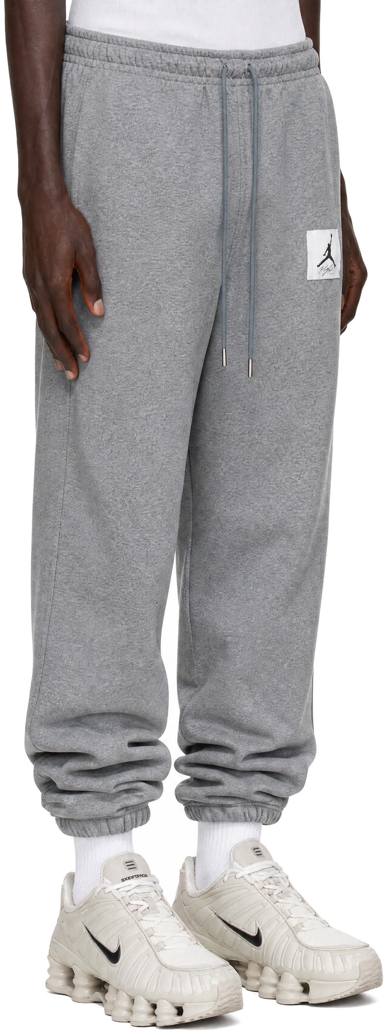 Nike Jordan - Gray Logo Patch Sweatpants