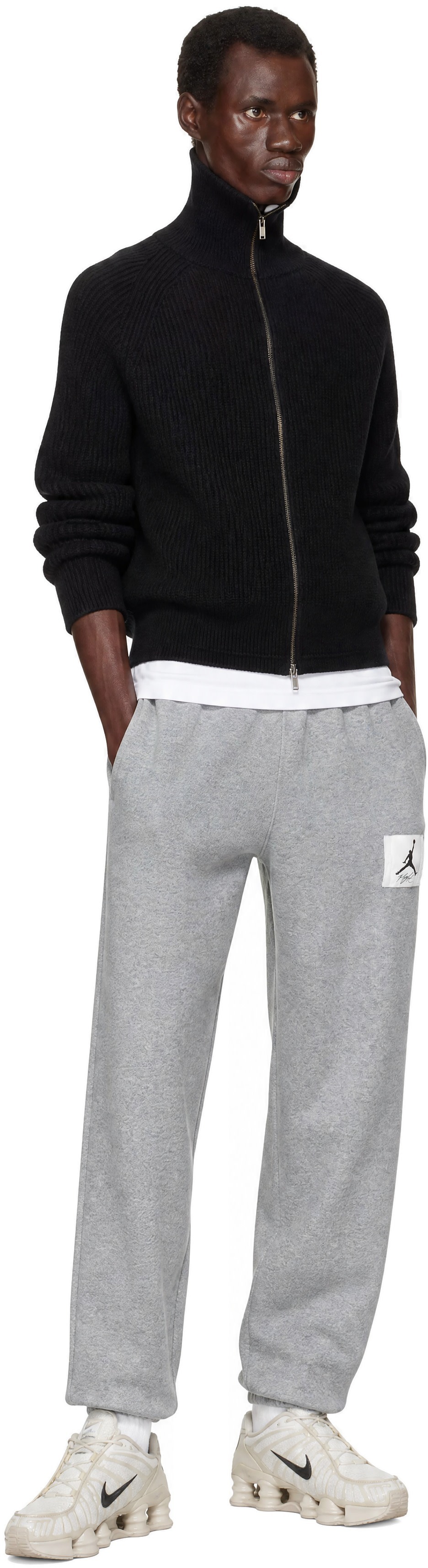 Nike Jordan - Gray Logo Patch Sweatpants