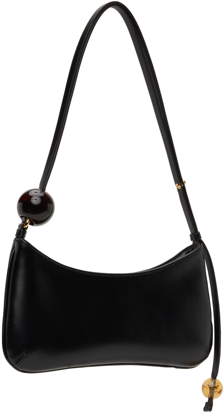 JACQUEMUS - Sac 'Le bisou perle' noir - Le raphia