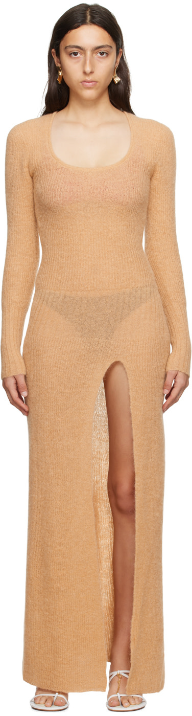 JACQUEMUS - Robe longue Dao beige - Le chouchou