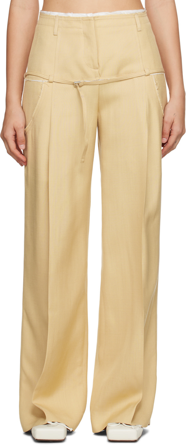 JACQUEMUS - Pantalon Criollo beige - Le chouchou