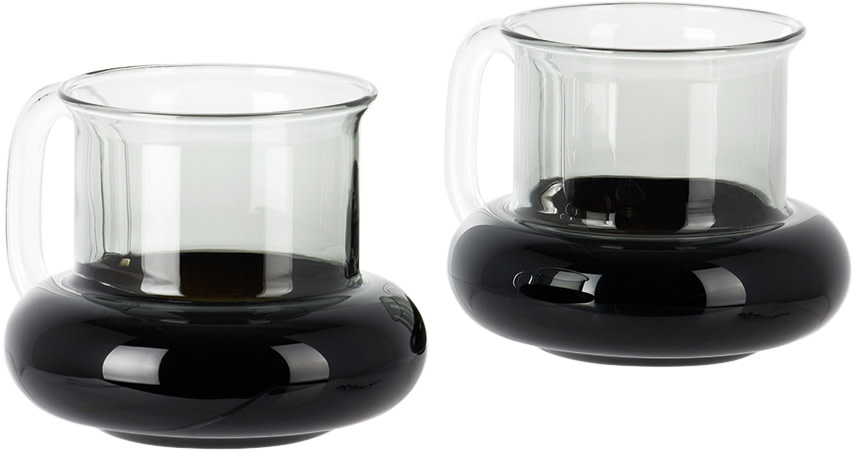 Tom Dixon - Ensemble de tasses à thé noires - Bump
