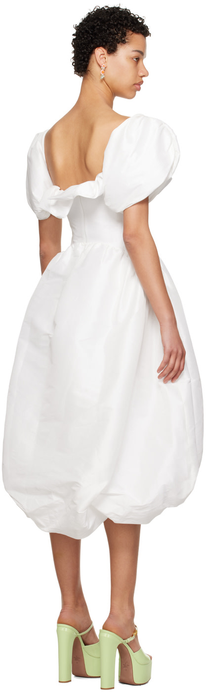 Kika Vargas - Robe midi Reshma blanche exclusive à SSENSE