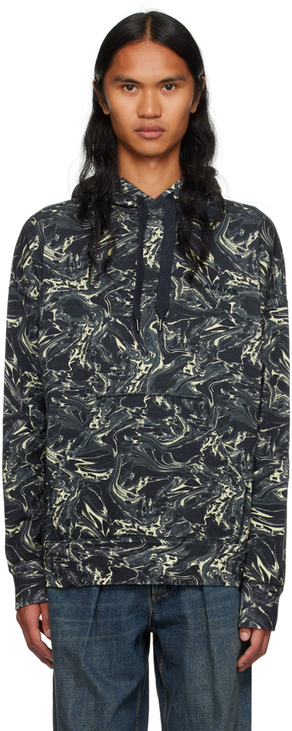 Isabel Marant - Pull à capuche Marvin bleu marine
