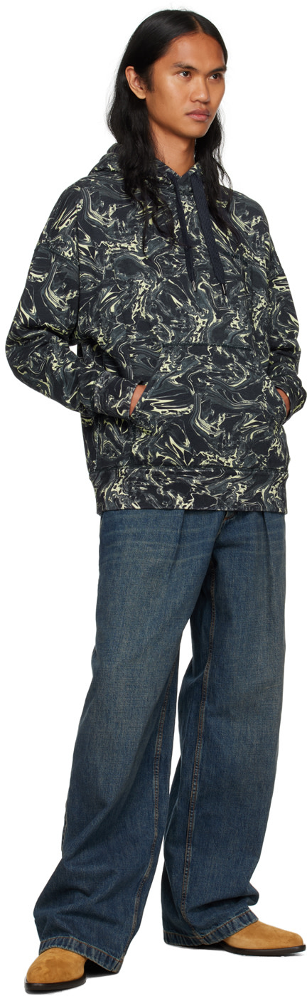 Isabel Marant - Pull à capuche Marvin bleu marine