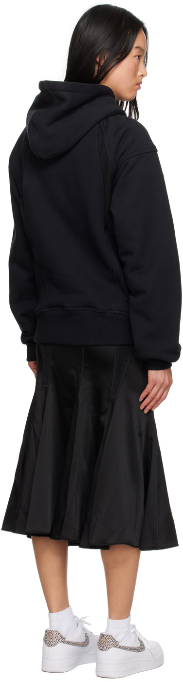 Off-White - Robe longue noire à capuche