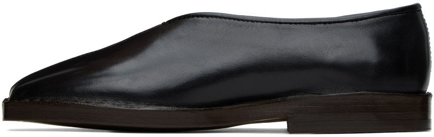 LEMAIRE - Black Flat Piped Slippers