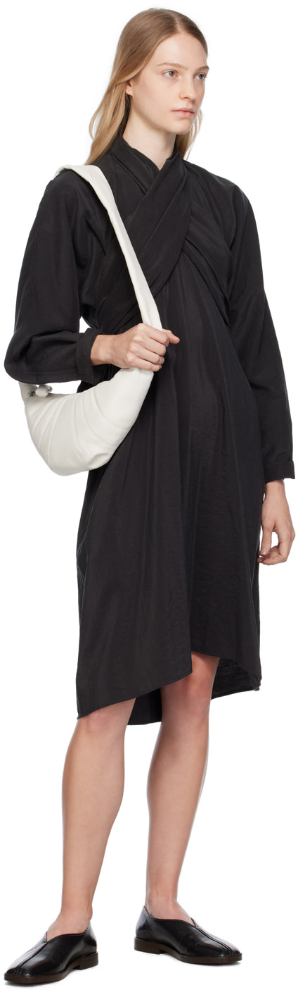 LEMAIRE - Black Flat Piped Slippers