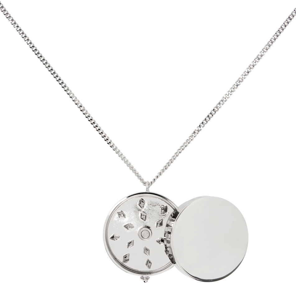 VETEMENTS - Collier argenté à pendentif