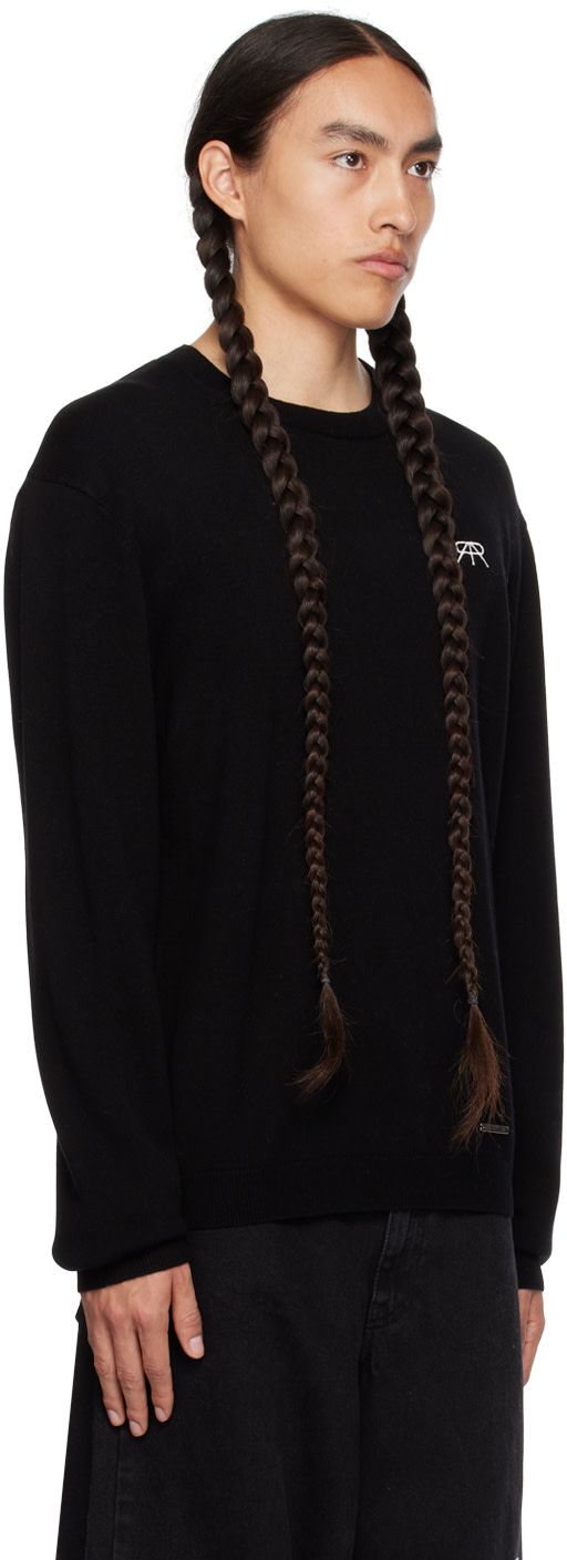 RTA - Pull noir à logo brodé