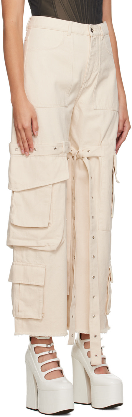 Marques Almeida - Jean beige à poches