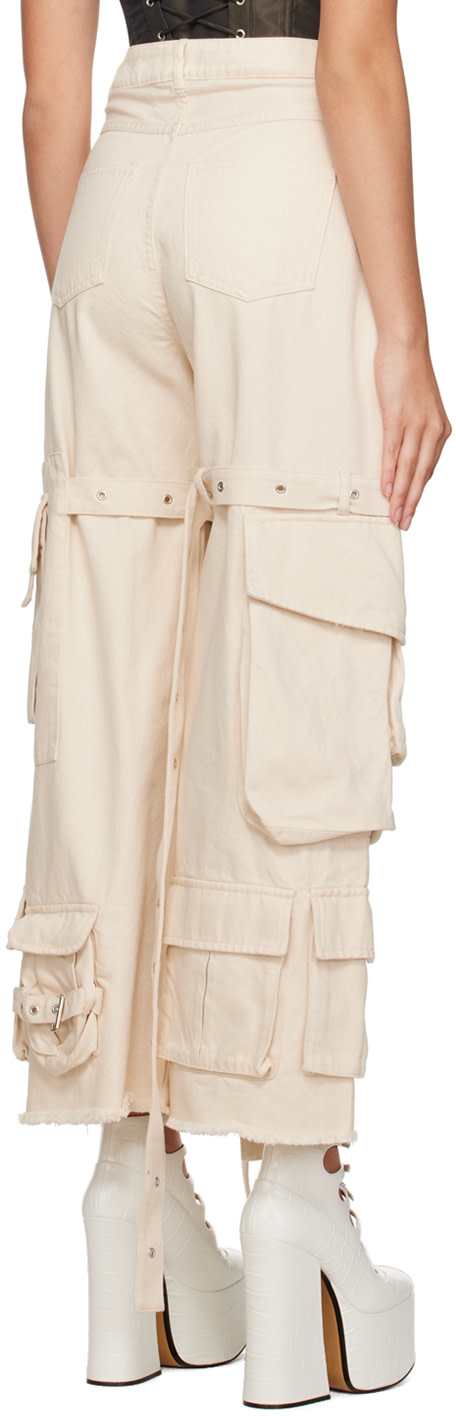 Marques Almeida - Jean beige à poches