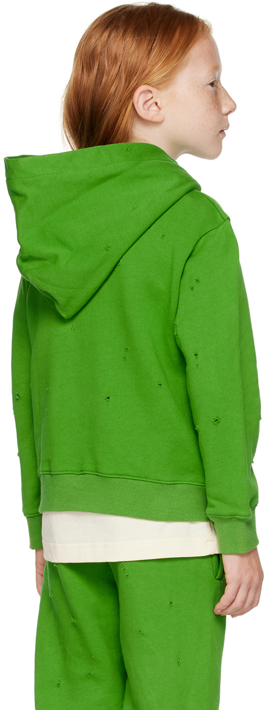 NZKidzzz - Enfant | Pull à capuche 'Happy Thursday' vert