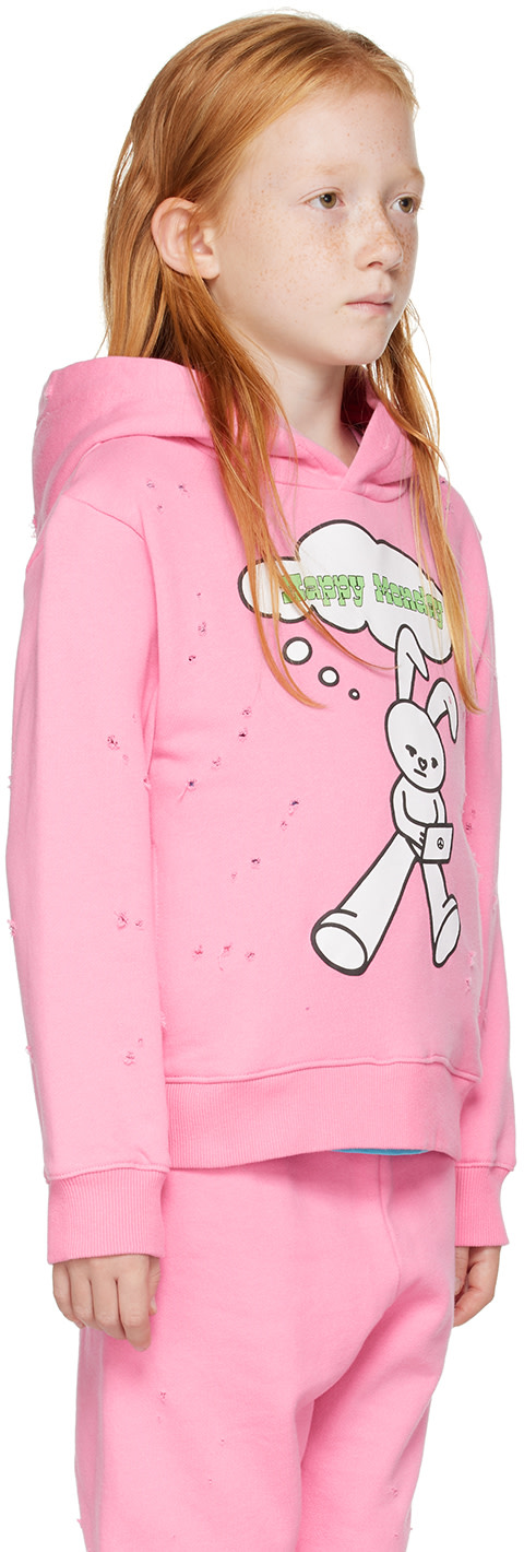 NZKidzzz - Enfant | Pull à capuche 'Happy Monday' rose