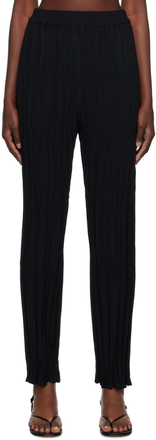 BITE - Pantalon plissé Maisie noir