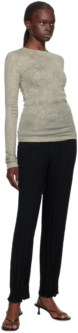 BITE - Pantalon plissé Maisie noir