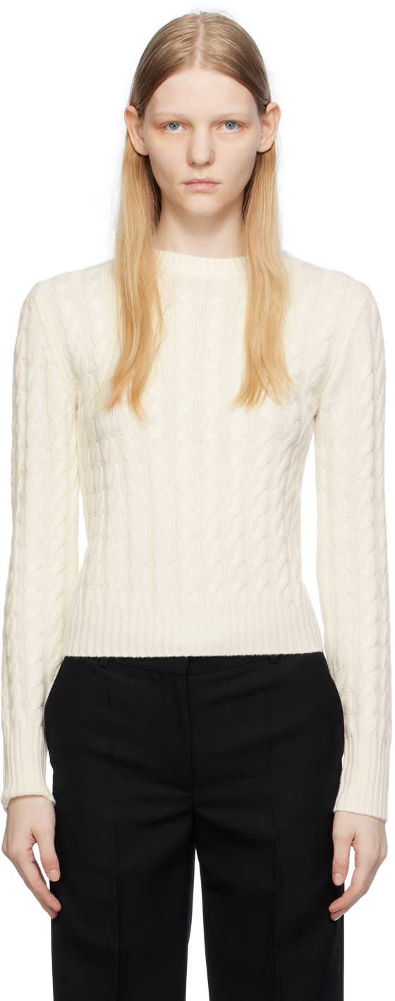 TOTEME - Pull Petite blanc cassé