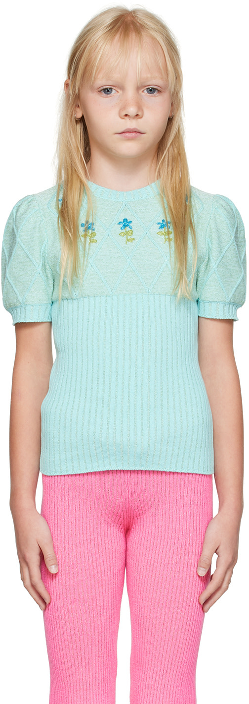 Cormio - Enfant | Pull bleu à motif argyle