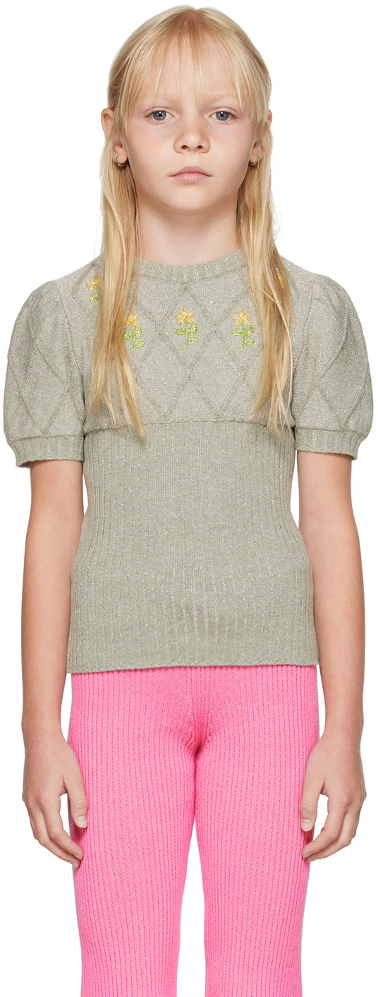 Cormio - Enfant | Pull vert à motif argyle