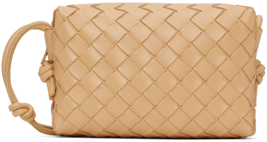 Bottega Veneta: Beige Mini Loop Camera Bag | SSENSE Canada