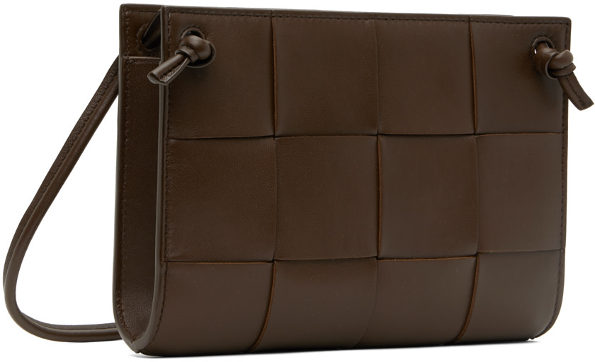 Bottega Veneta: Brown Mini Cassette Bag | SSENSE
