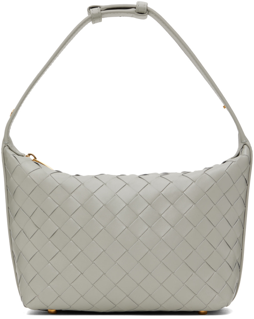 Bottega Veneta: グレー Mini Wallace ショルダーバッグ | SSENSE 日本