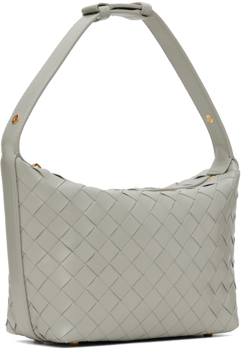 Bottega Veneta: Gray Mini Wallace Shoulder Bag | SSENSE