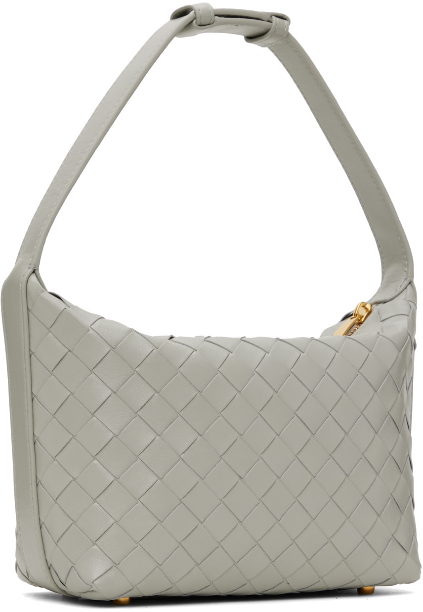 Bottega Veneta: グレー Mini Wallace ショルダーバッグ | SSENSE 日本