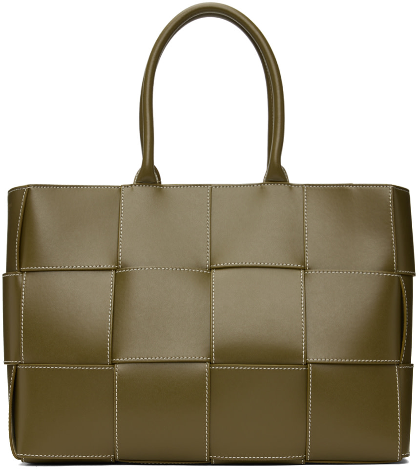 Bottega Veneta - 그린 미디엄 아르코 토트백