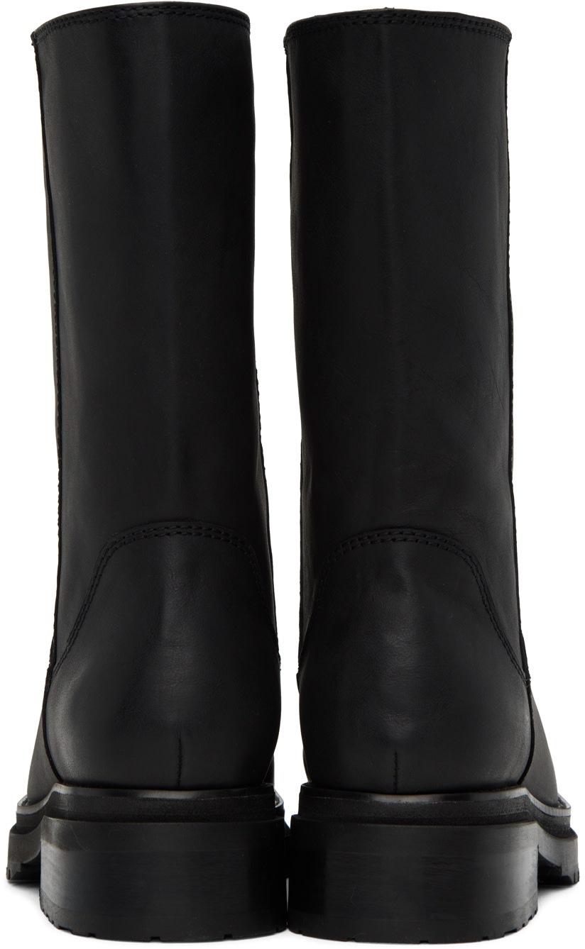 Eckhaus Latta - Black Stacked Boots