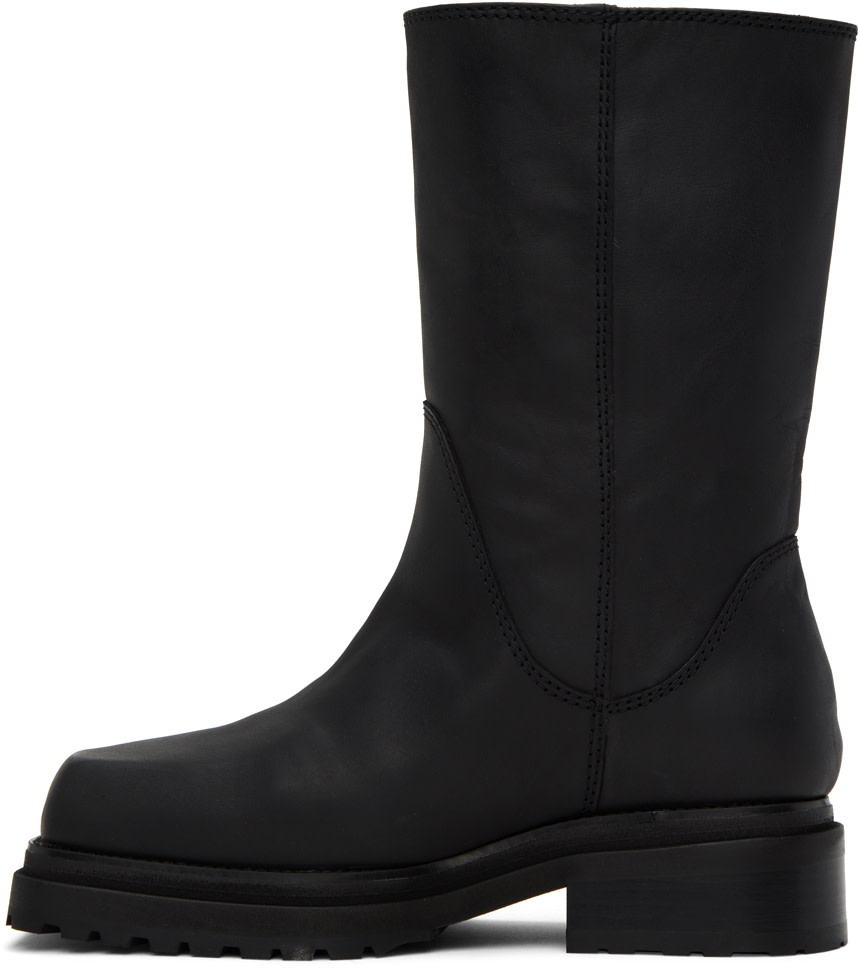 Eckhaus Latta - Black Stacked Boots