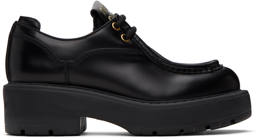 Miu Miu - Black Platform Oxfords