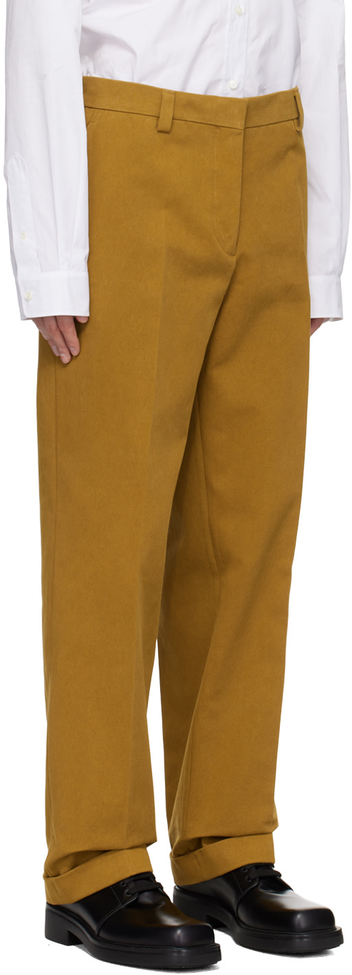 Miu Miu - Tan Cuffed Trousers