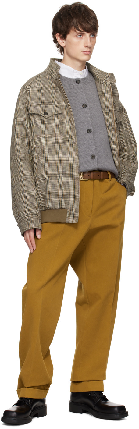 Miu Miu - Tan Cuffed Trousers