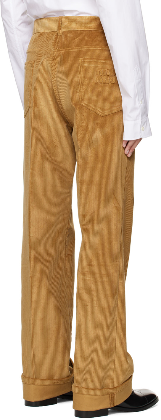 Miu Miu - Brown Rolled Trousers
