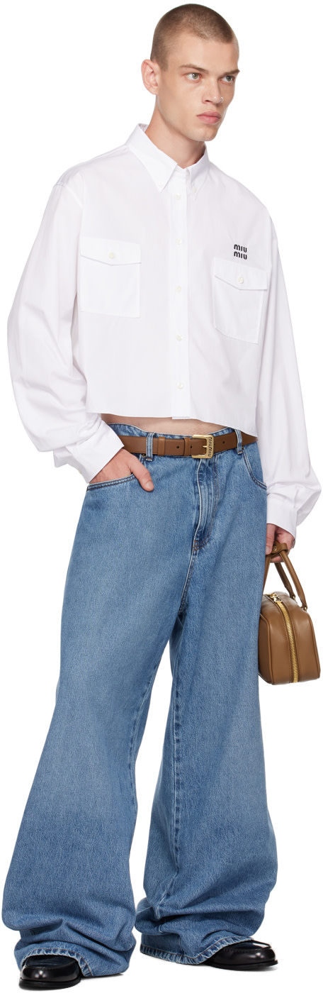 Miu Miu - White Button-Down Shirt