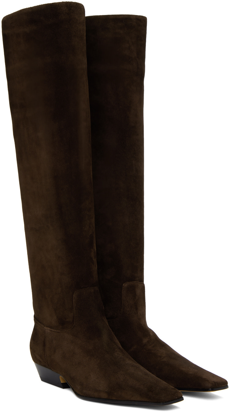 KHAITE - Bottes 'The Marfa' brunes