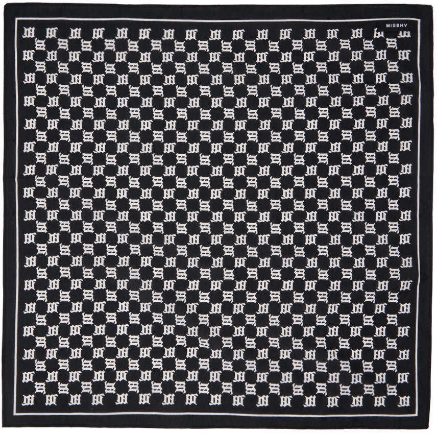 MISBHV - Bandana noir à monogrammes