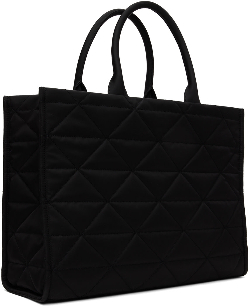 Prada - Cabas noir en Re-Nylon à surpiqures