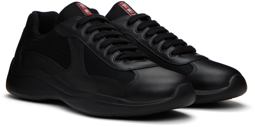Prada: Black America's Cup Sneakers | SSENSE Canada