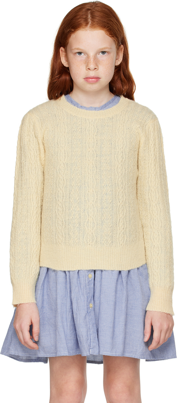 Morley - Enfant | Pull Taco blanc cassé