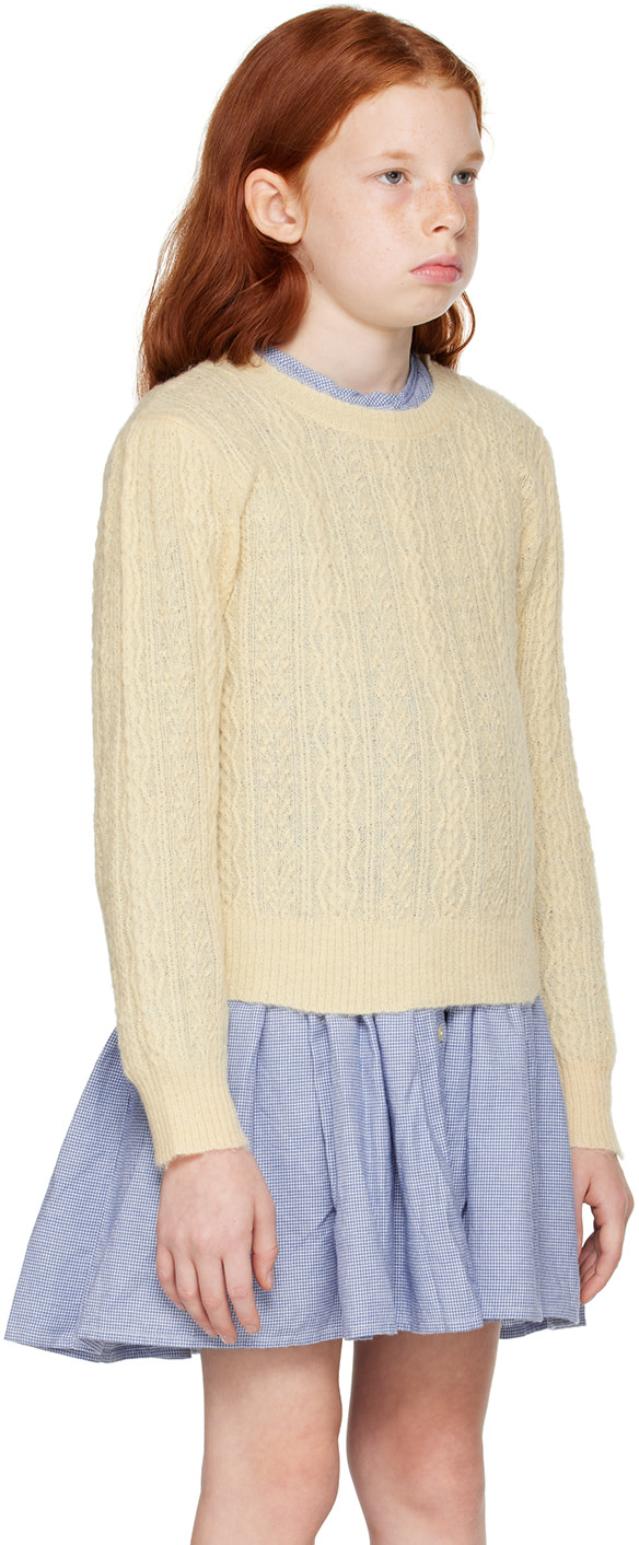 Morley - Enfant | Pull Taco blanc cassé